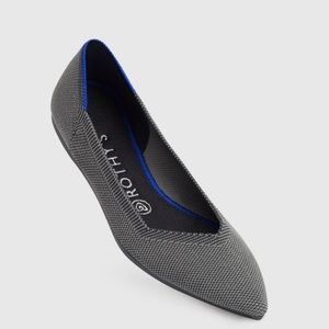 NWT Rothy Point Cloud Grey Birdseye SZ 7 + insole